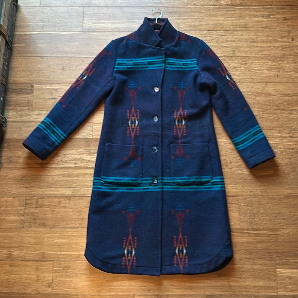 Pendleton 100% wool saddle coat